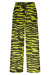 il primo bagno trousers in light all-over animal print cotton muslin
