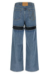washed cotton denim jeans