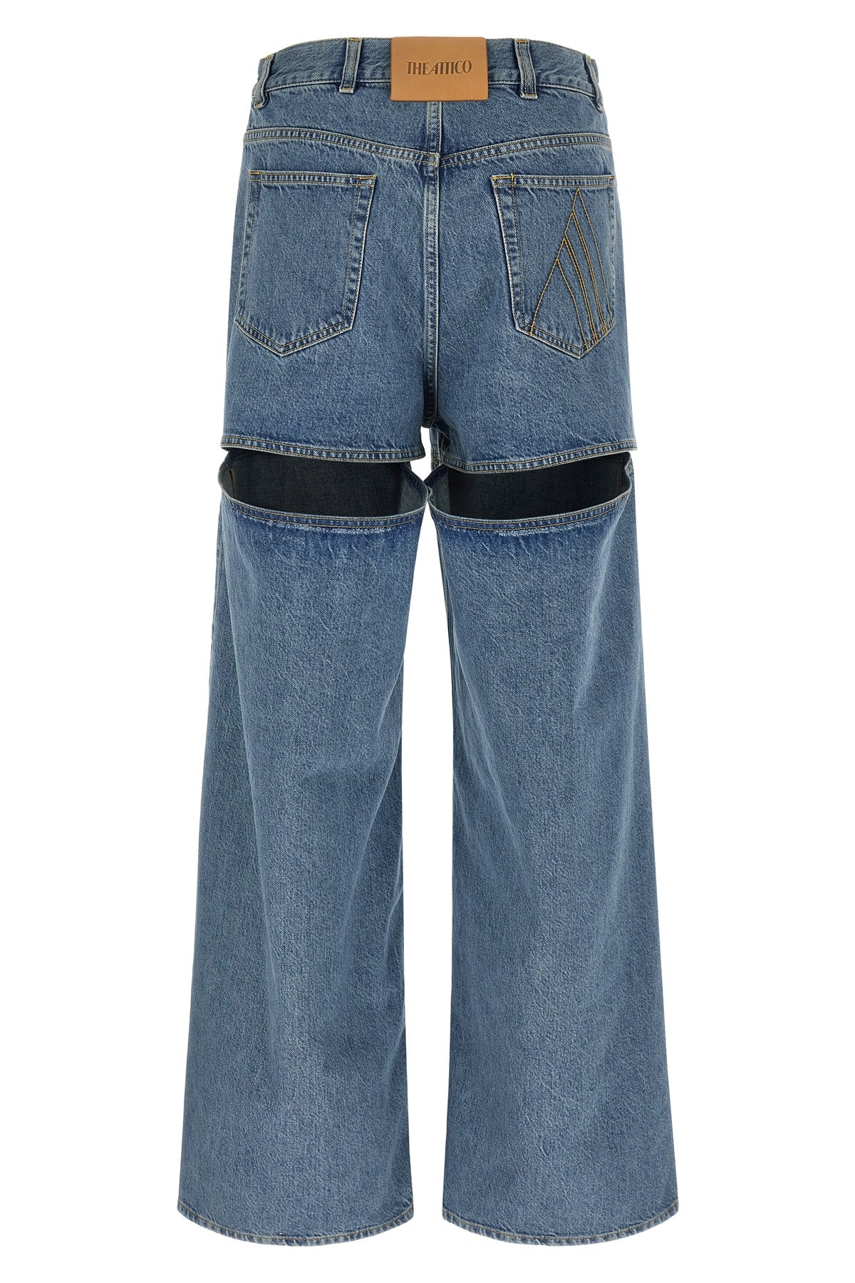 washed cotton denim jeans