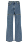 washed cotton denim jeans
