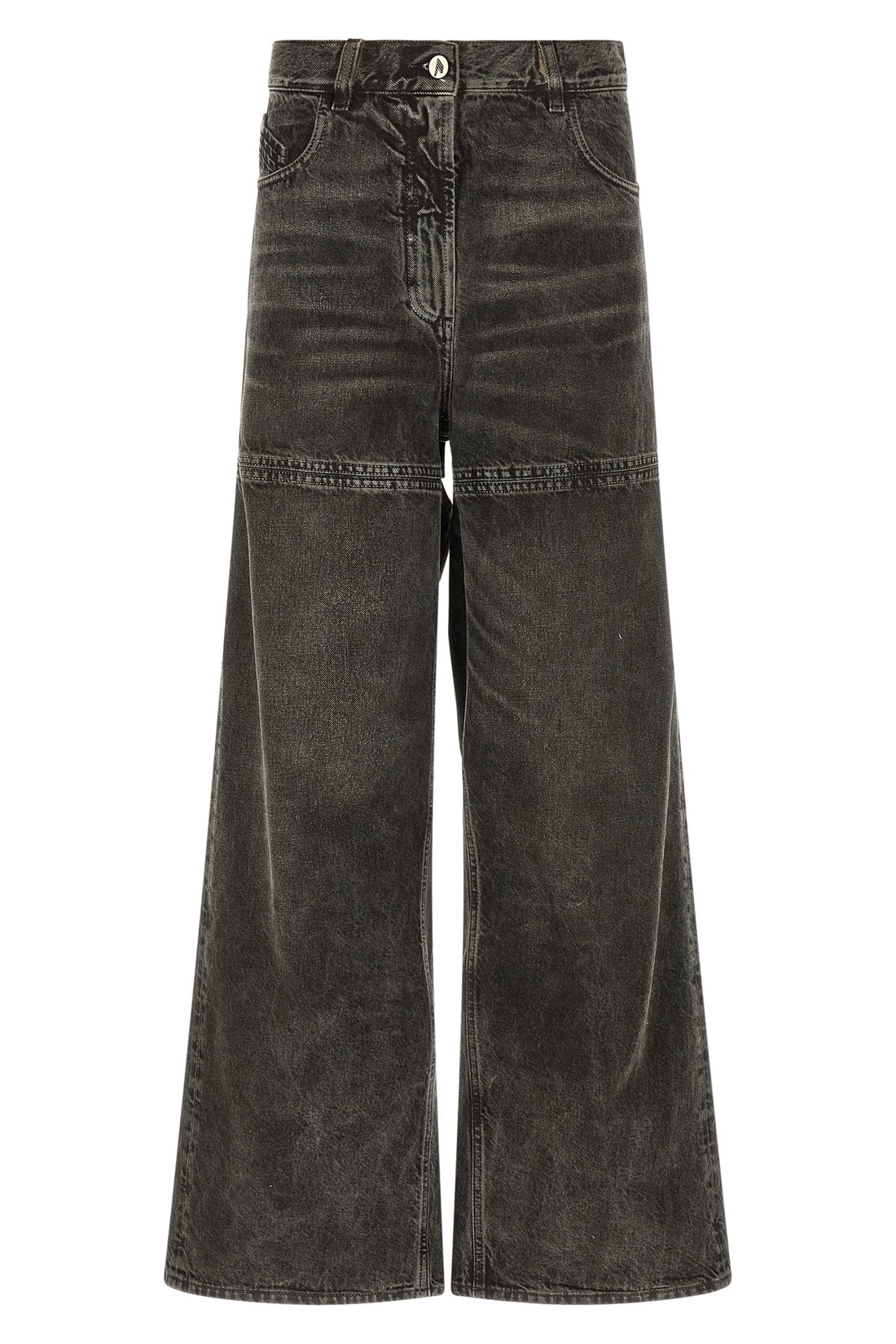 THE ATTICO 27 stonewashed cotton denim jeans