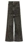stonewashed cotton denim jeans