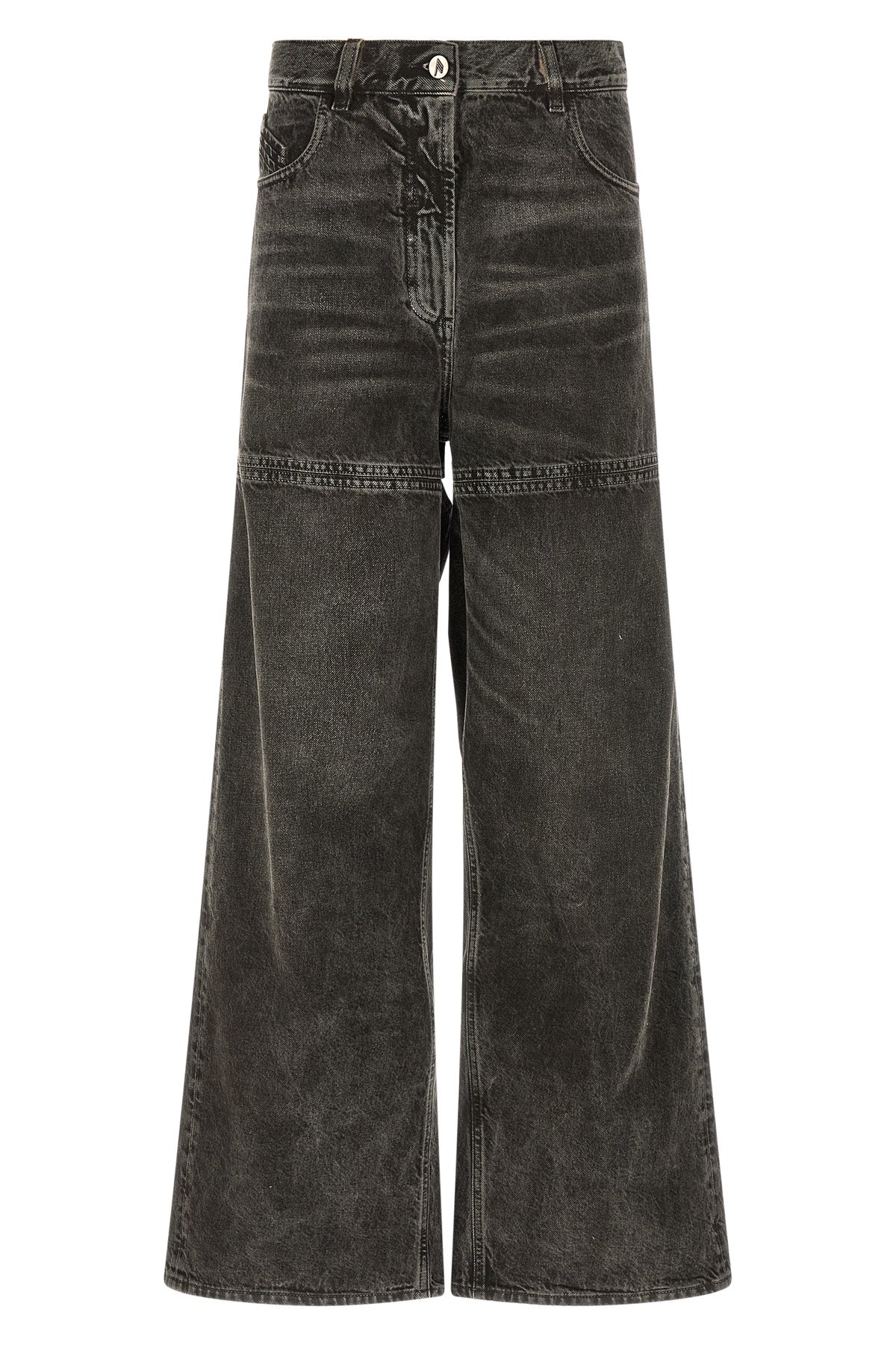 stonewashed cotton denim jeans