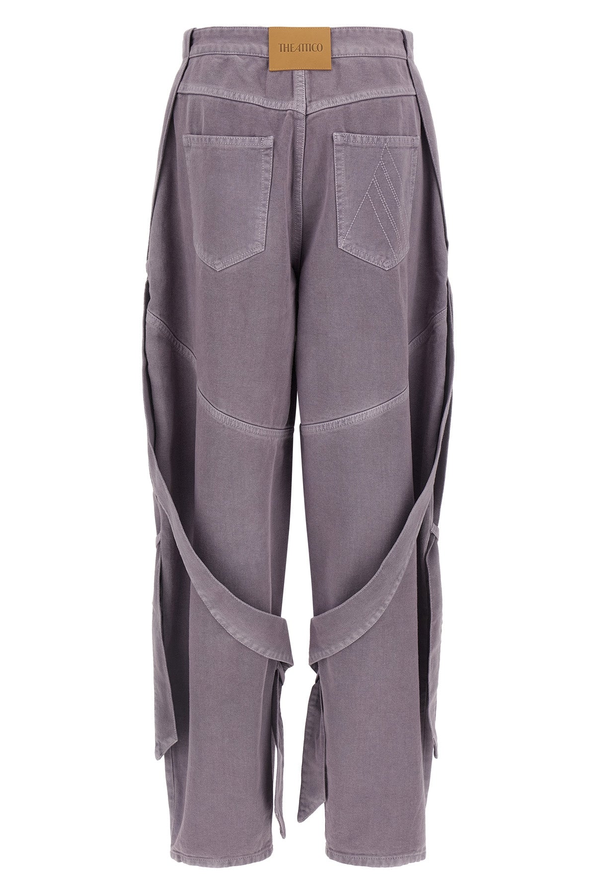 garment-dyed cotton denim jeans
