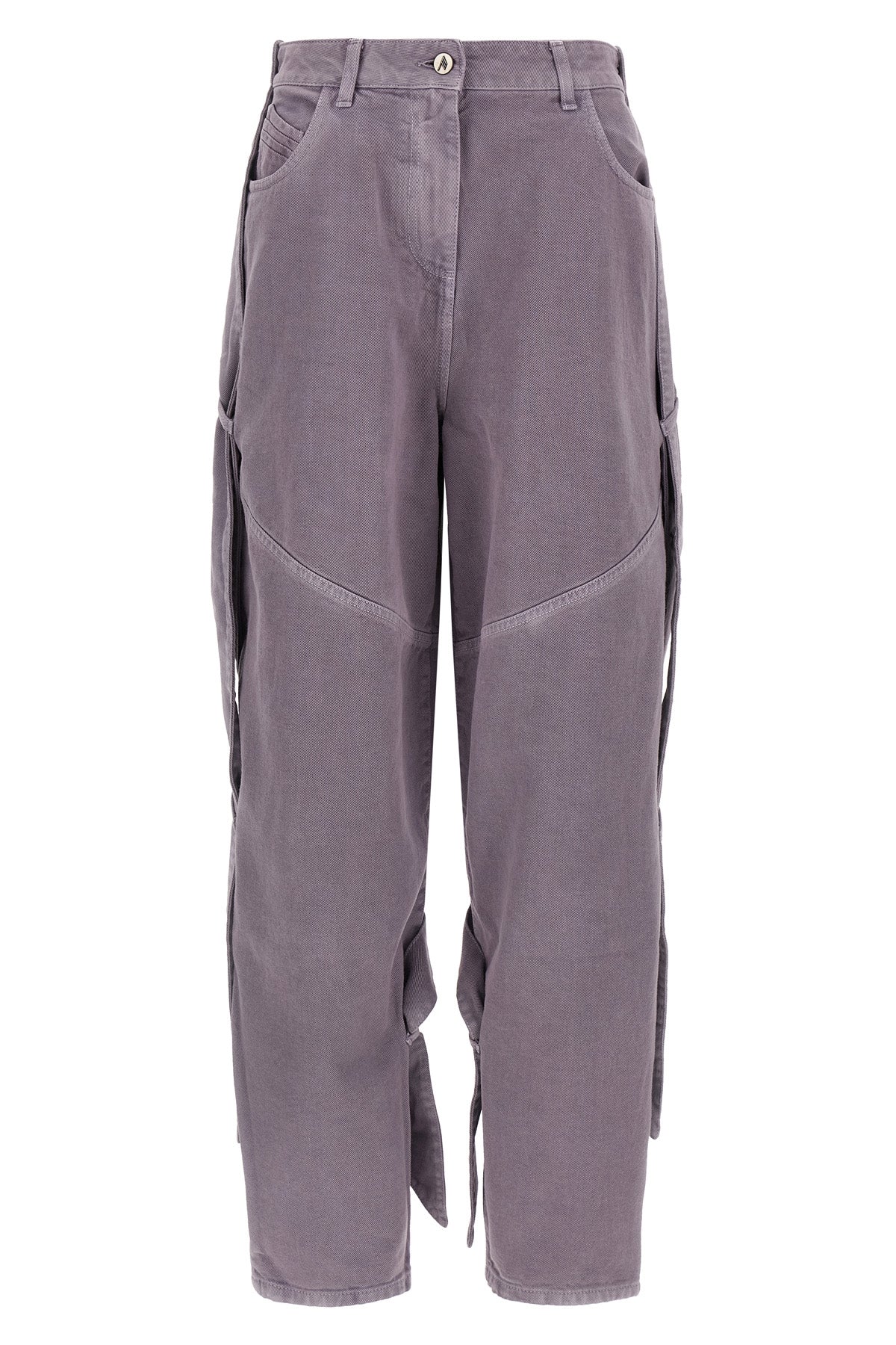 garment-dyed cotton denim jeans