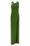 long dress in viscose and silk blend jersey