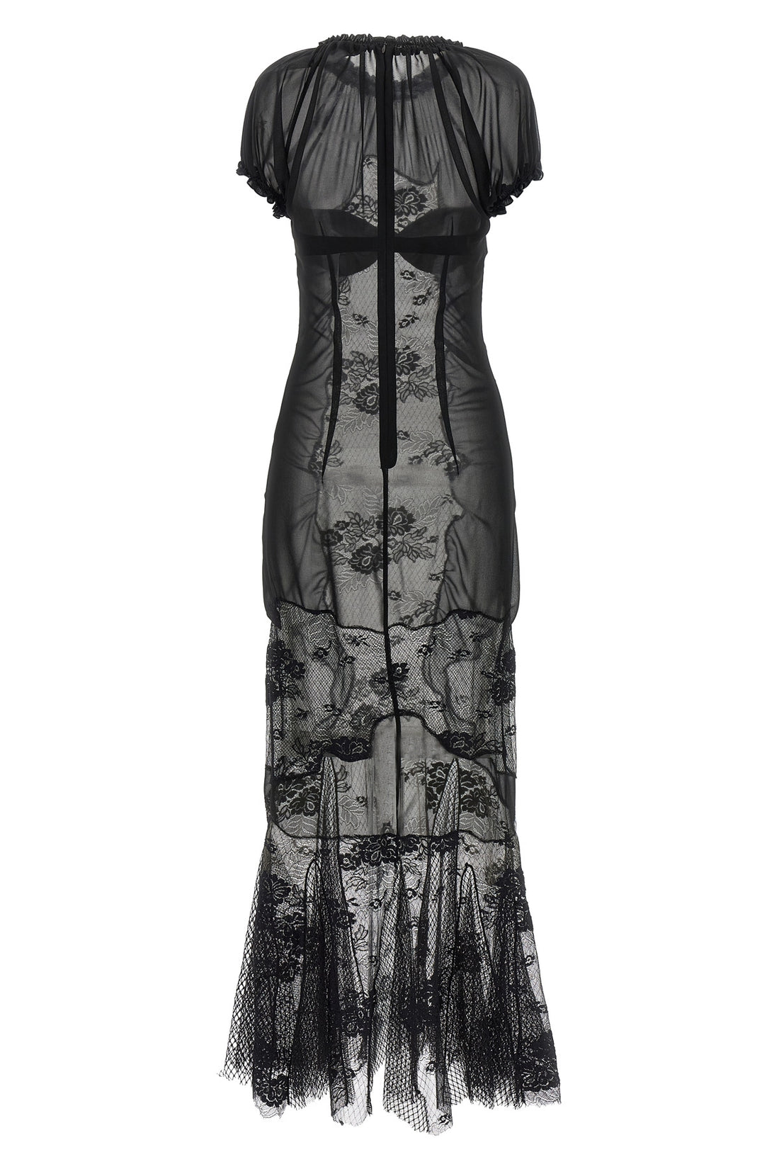 THE ATTICO 42 tulle midi dress