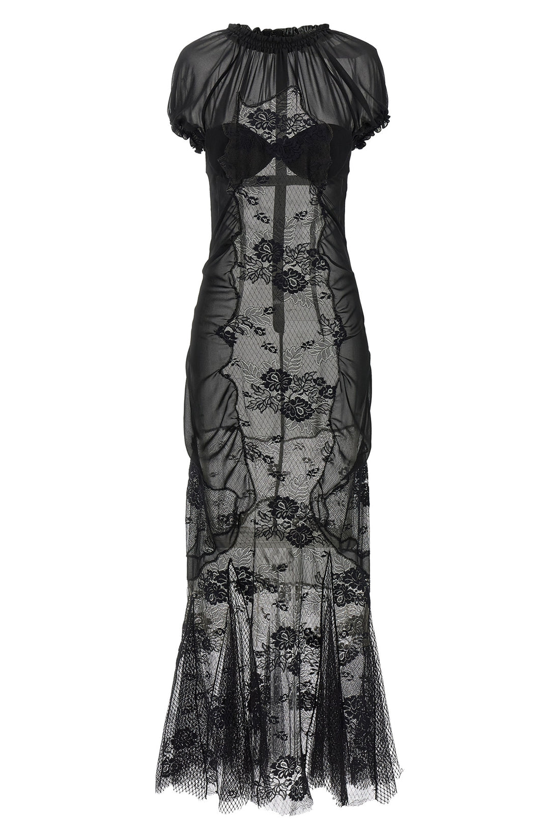 THE ATTICO 42 tulle midi dress