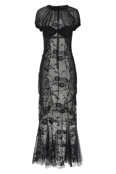 tulle midi dress
