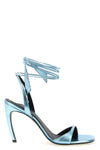 ora laminated leather sandals