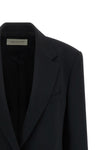 basti single-breasted crêpe blazer
