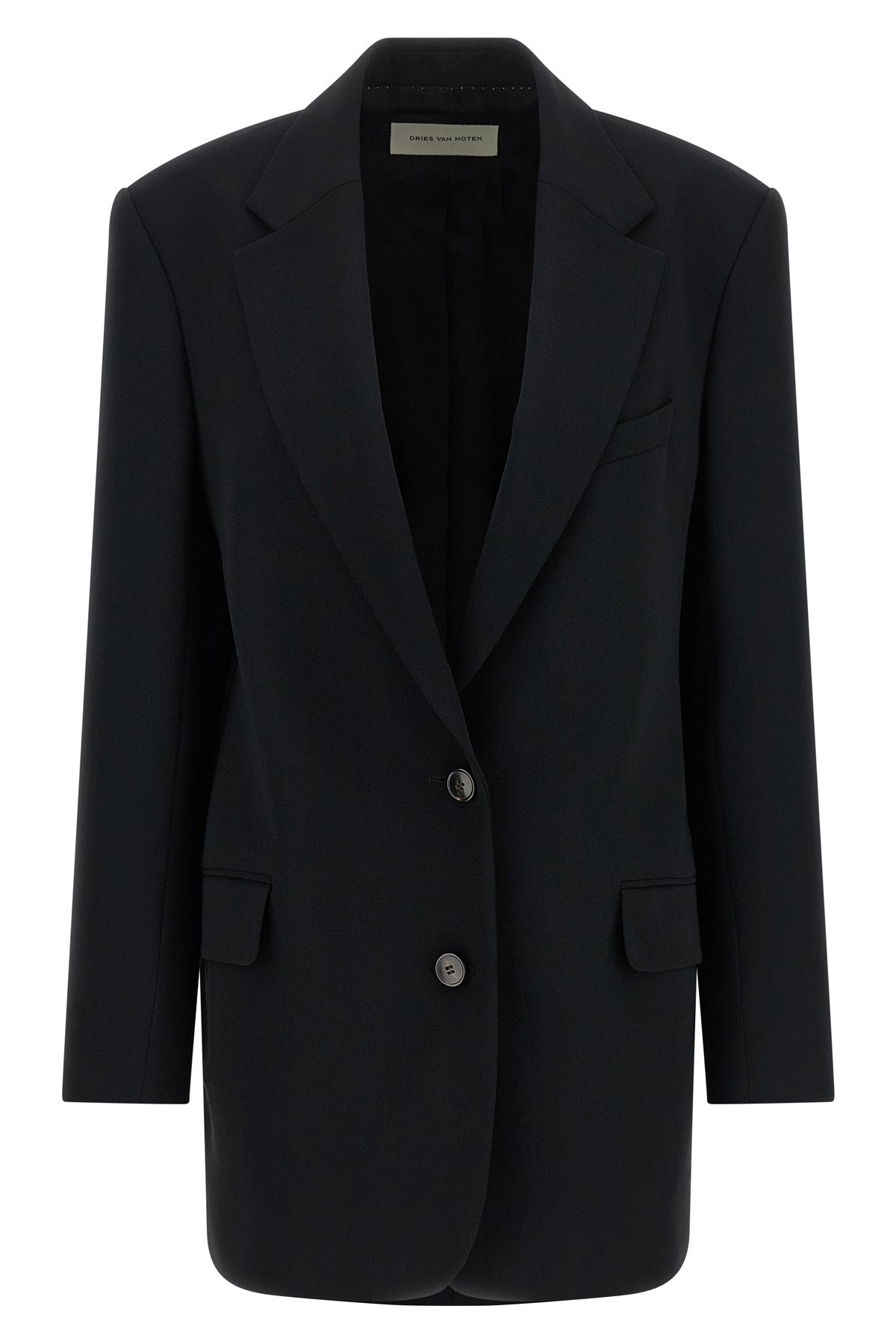 basti single-breasted crêpe blazer