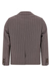 bamis single-breasted pinstripe wool blazer