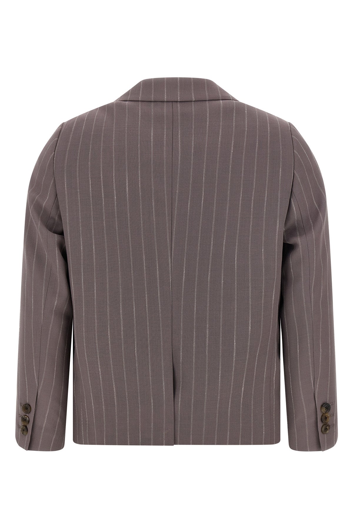 bamis single-breasted pinstripe wool blazer