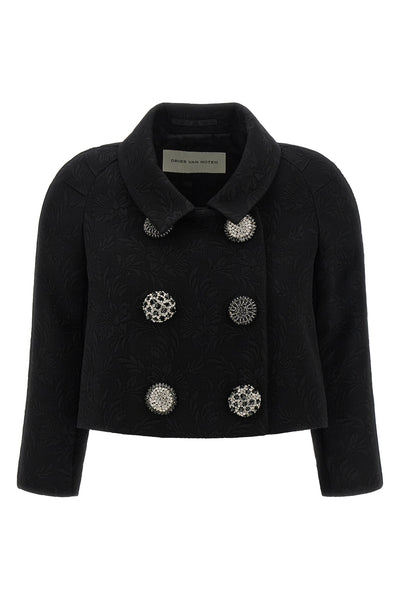 vipa blazer in viscose and cotton blend