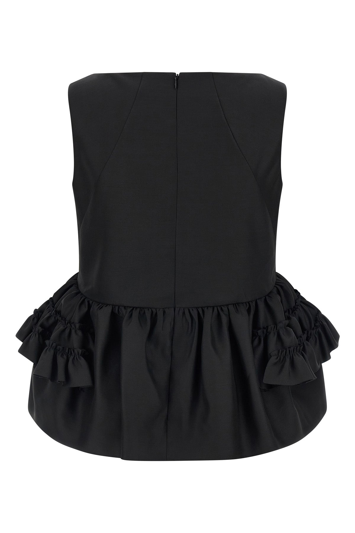 casey wool and silk blend top