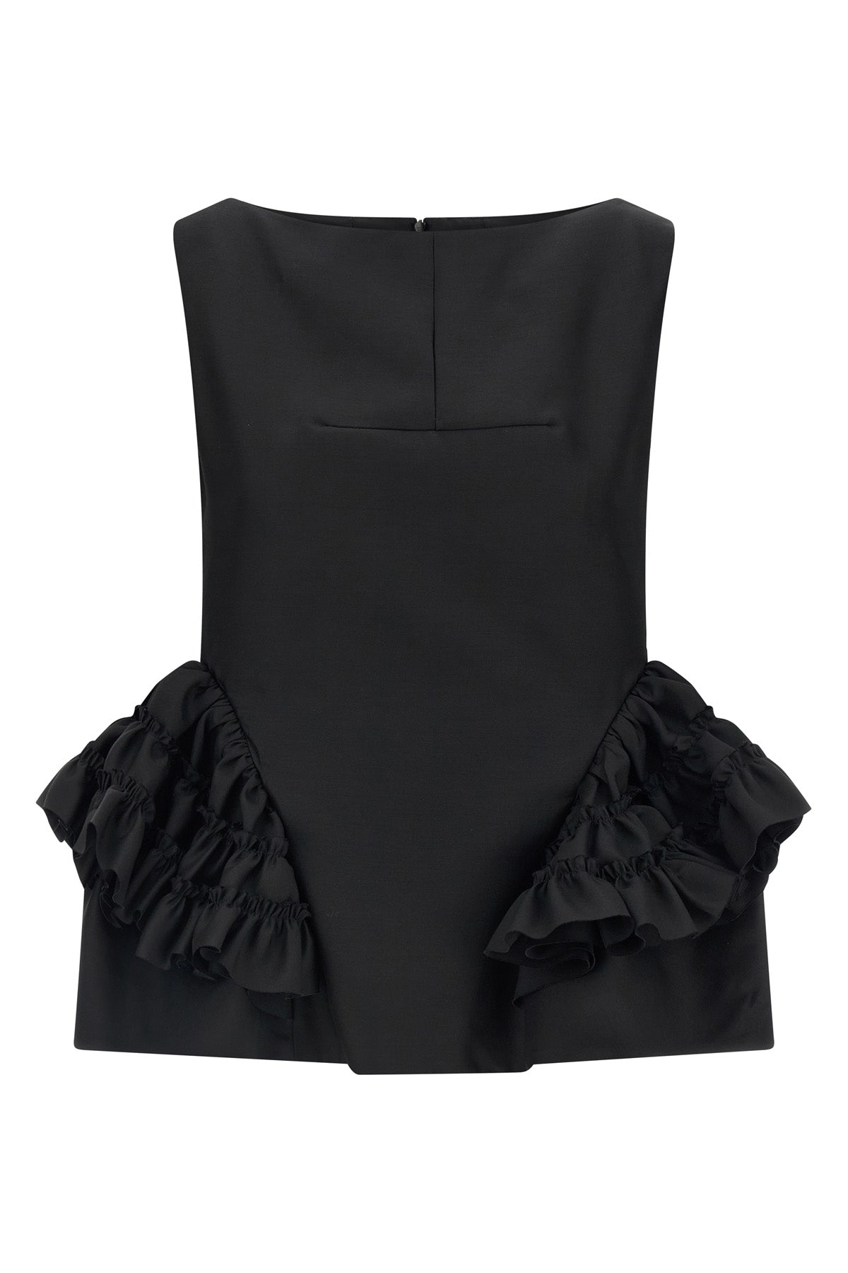 casey wool and silk blend top