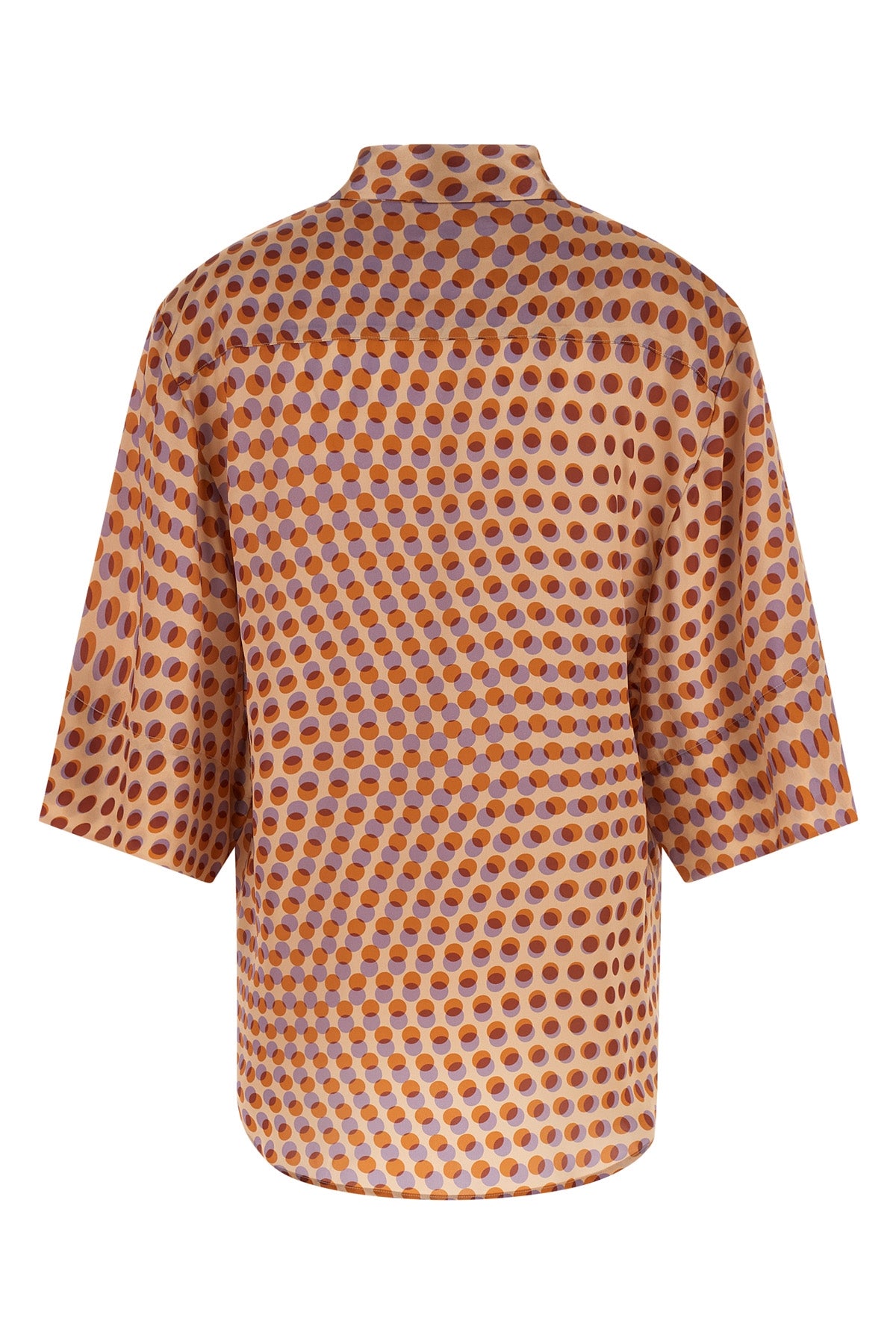 clea shirt in silk twill