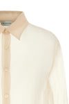 cloudy semi-transparent washed muslin silk shirt