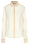 cloudy semi-transparent washed muslin silk shirt