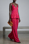 caliya viscose maxi polka dot patterned top