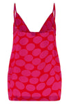 caliya viscose maxi polka dot patterned top