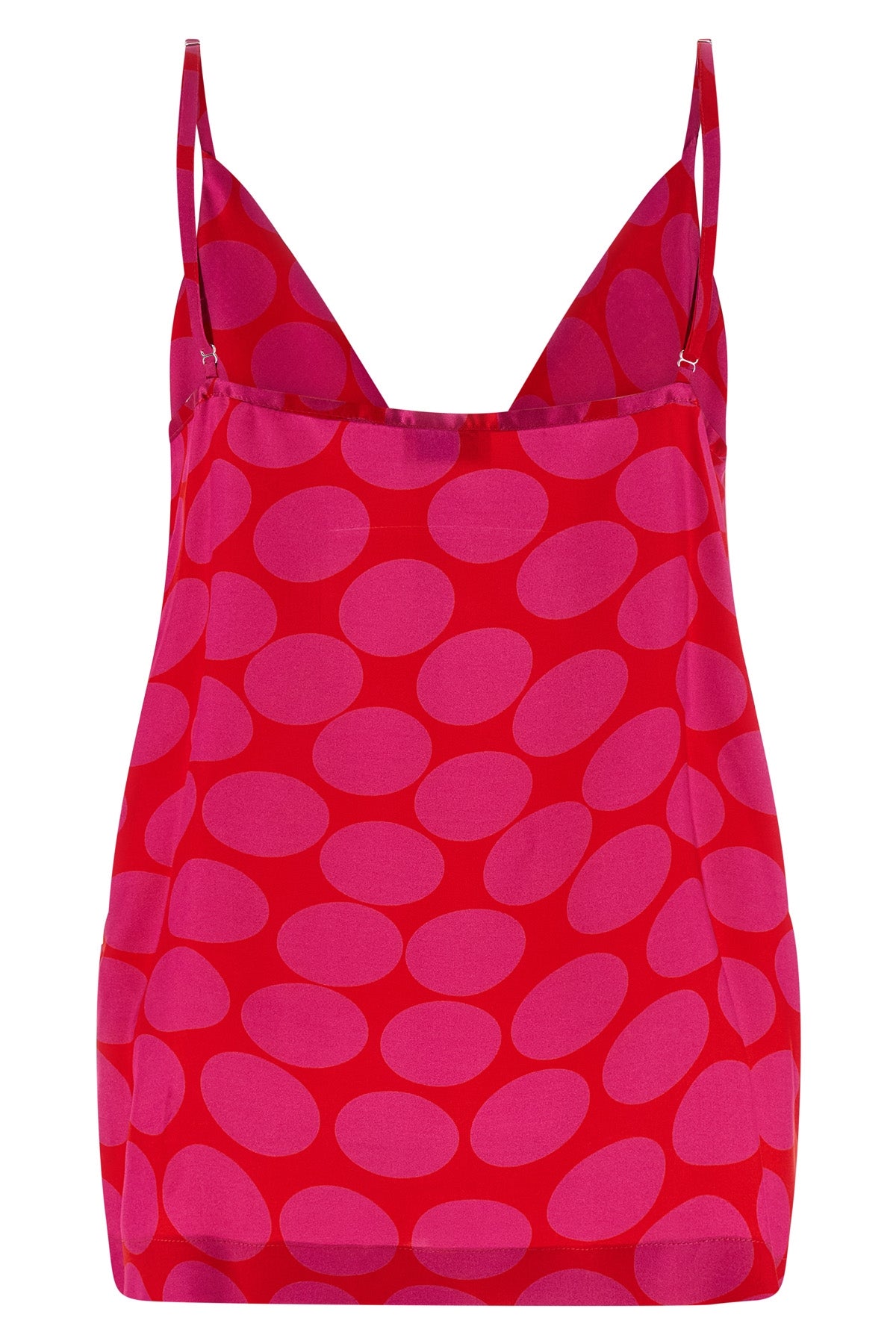 caliya viscose maxi polka dot patterned top