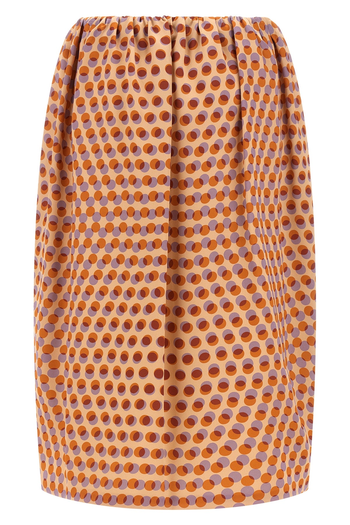 saronga bis polka dot patterned silk skirt