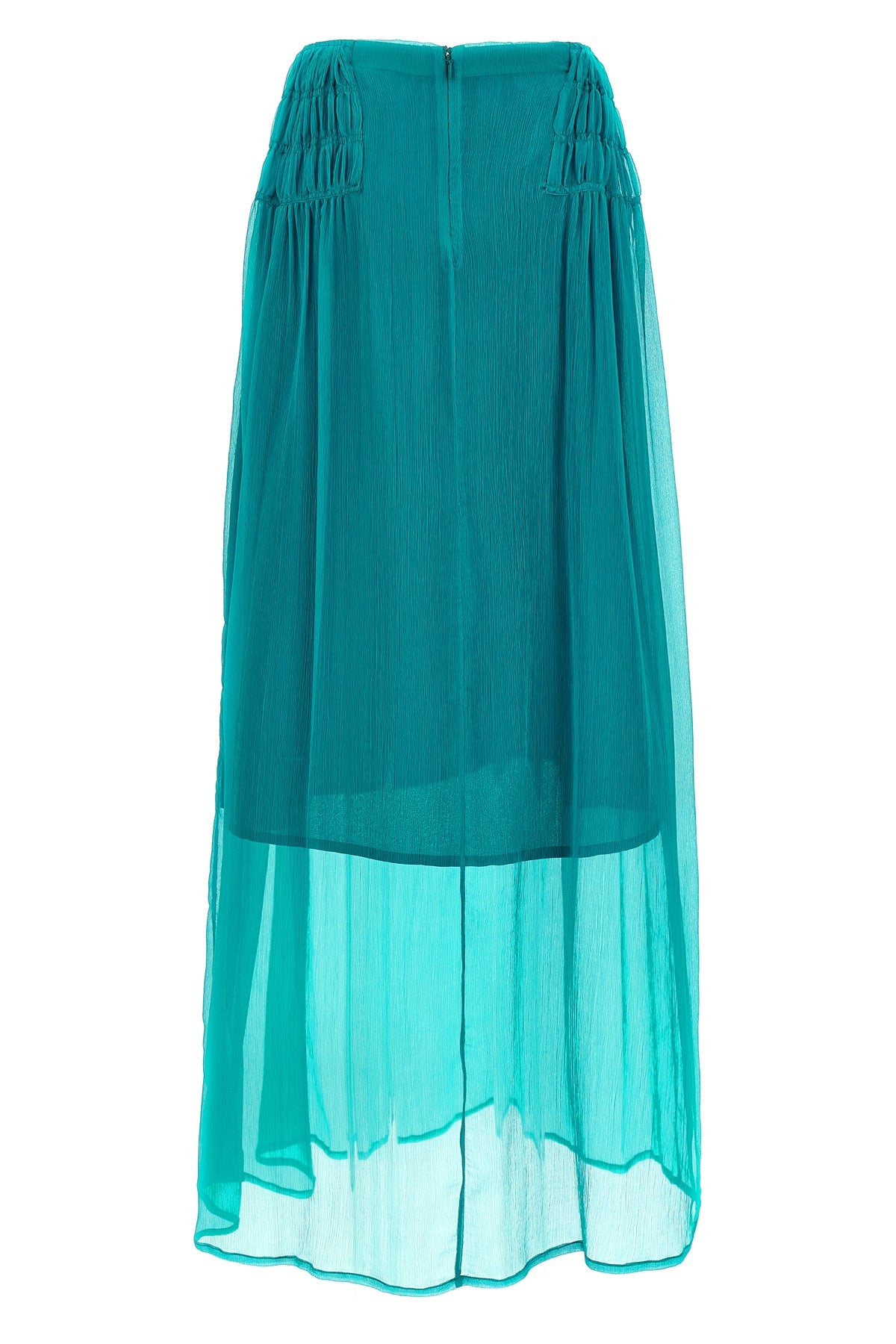 long scarlett skirt in light crinkled silk