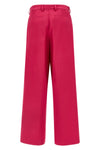 penn shiny silk-effect cotton blend trousers