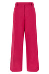 penn shiny silk-effect cotton blend trousers