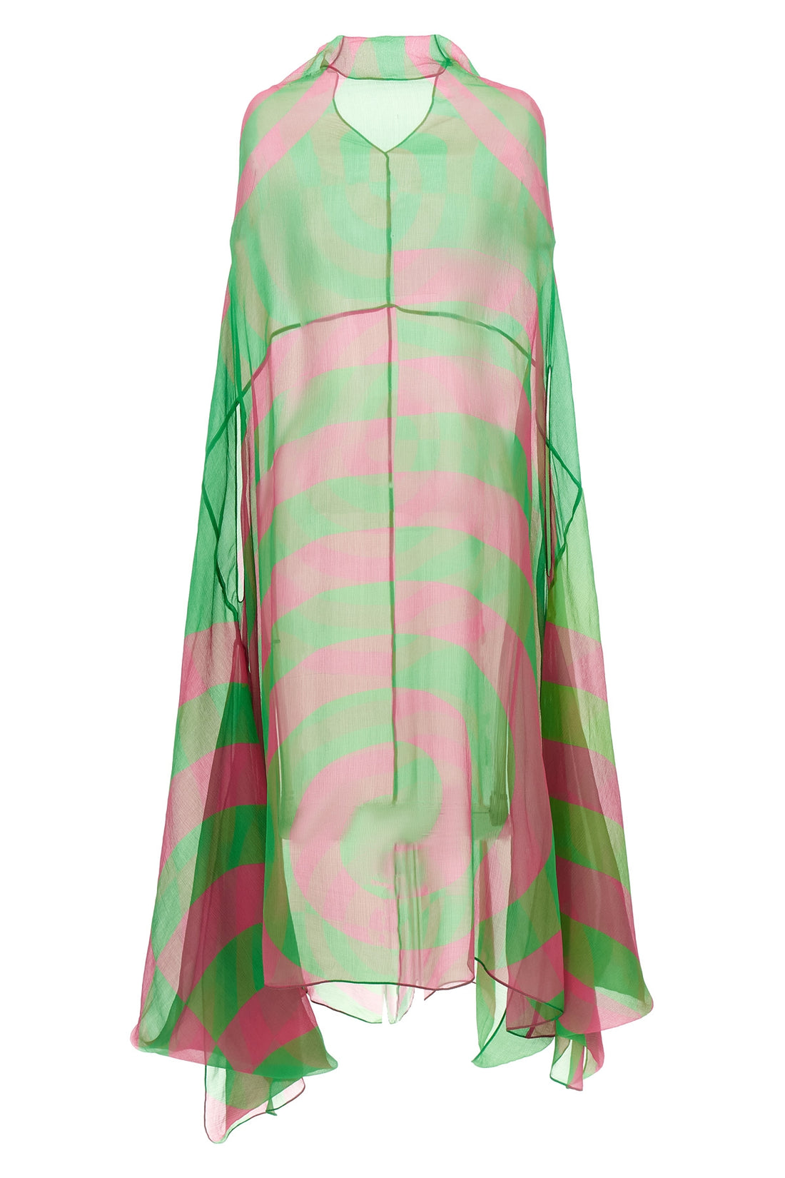 DRIES VAN NOTEN S ducy midi dress in semi-transparent silk