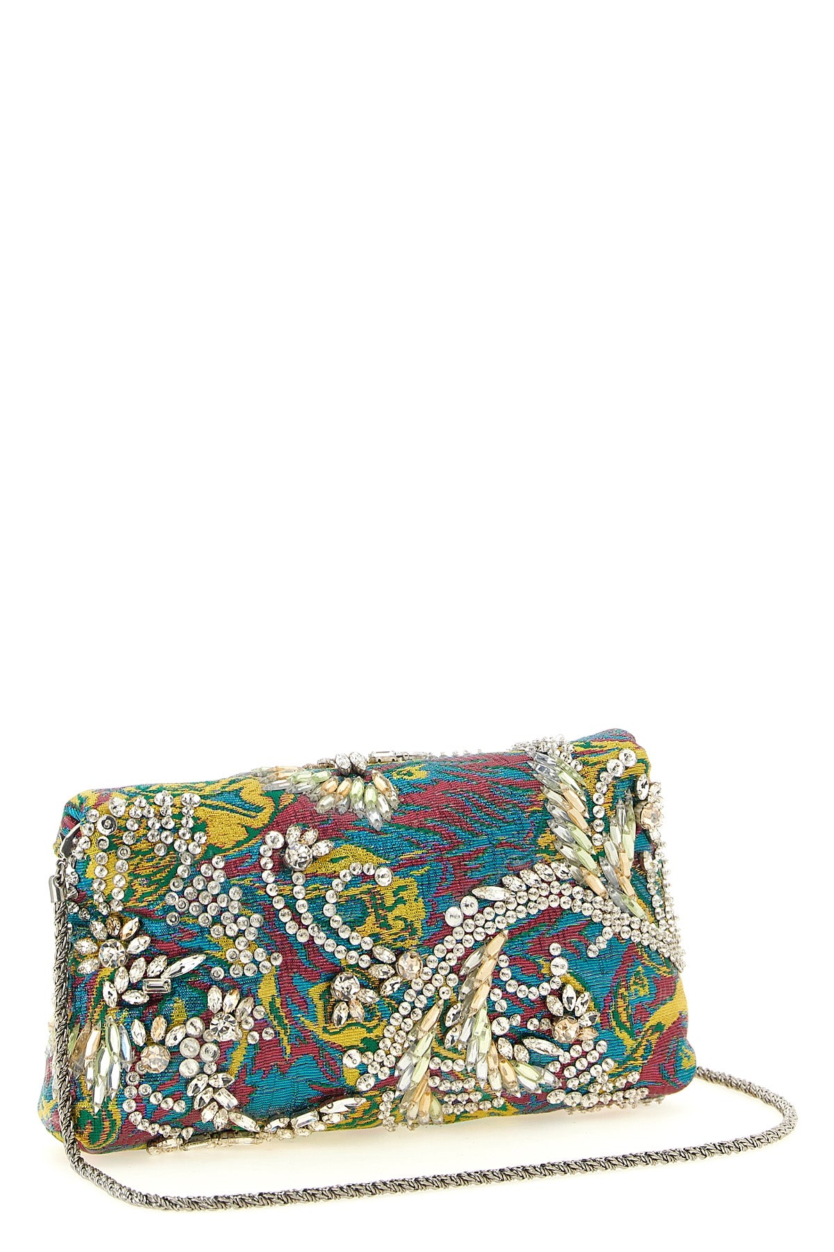 the dries van noten clutch defines the codes of the evening through a rigorous e
