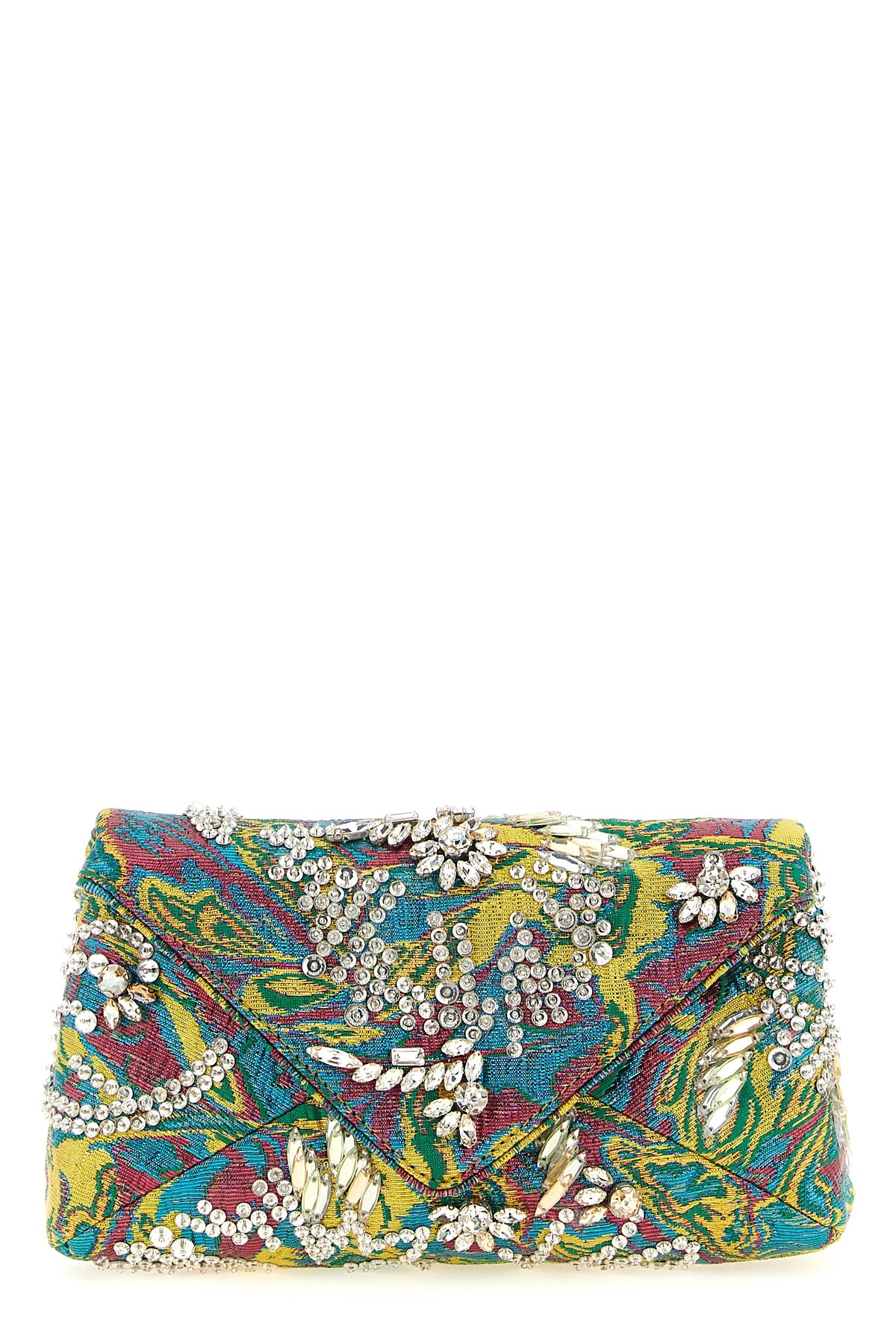 the dries van noten clutch defines the codes of the evening through a rigorous e