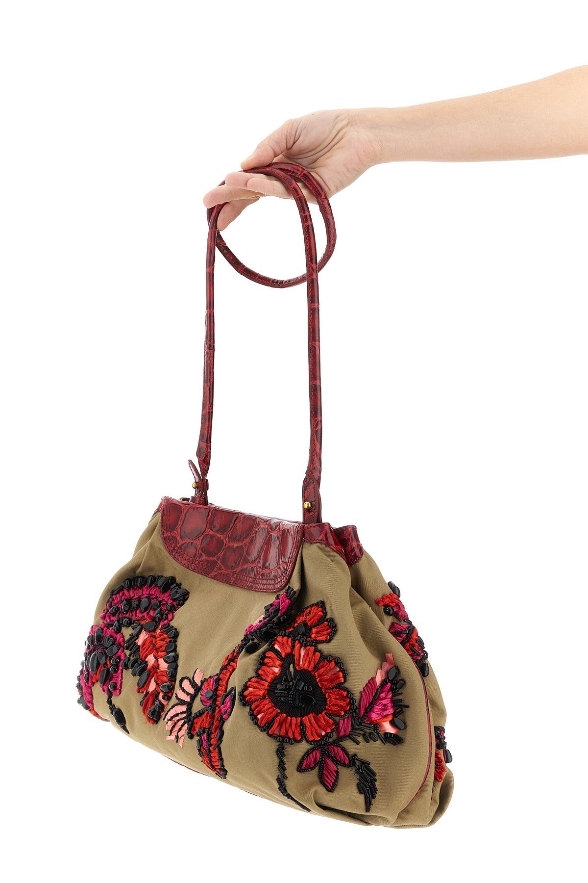 cotton twill clutch