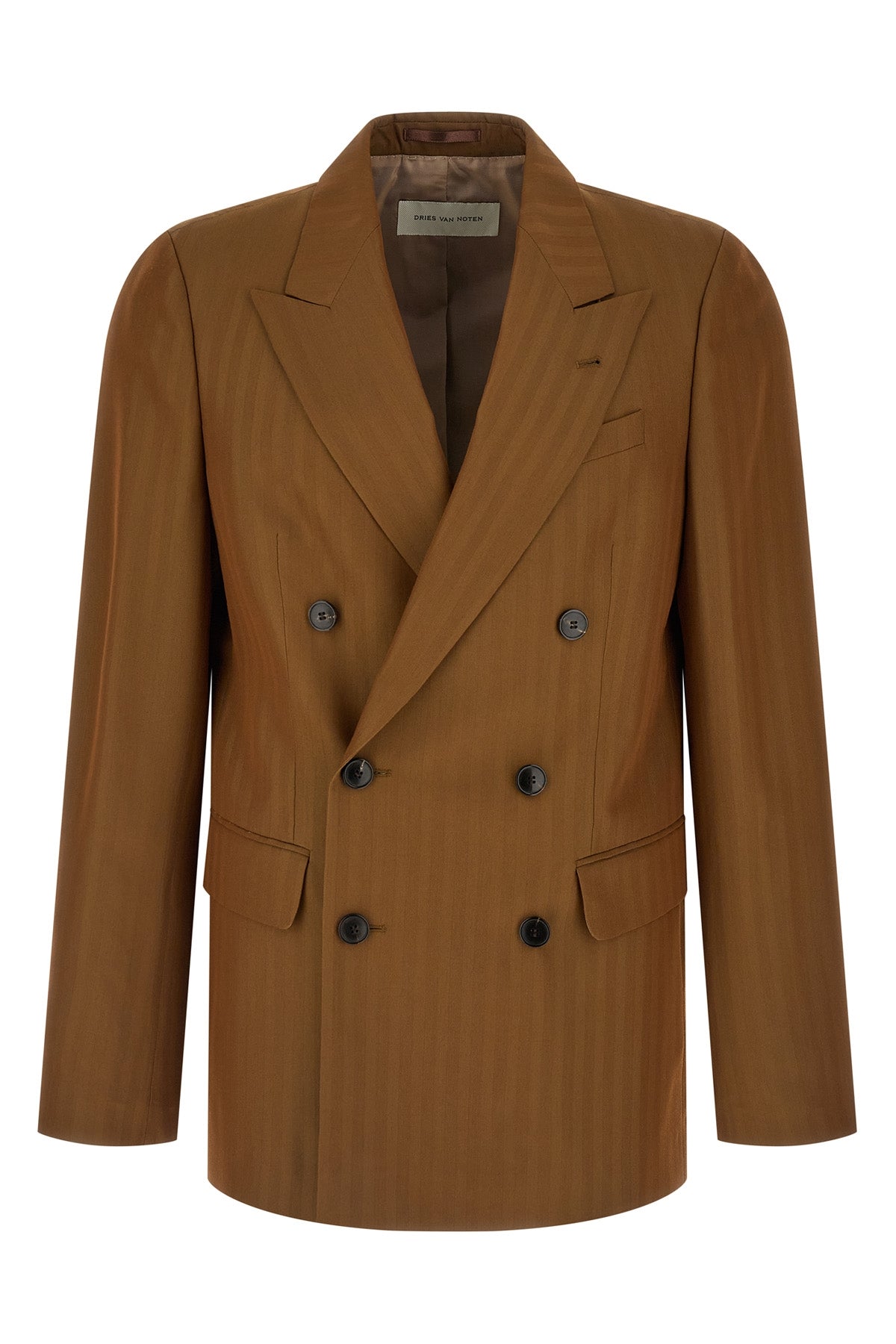 barry double-breasted blazer in wool and viscose blend