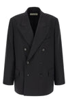 boiser double-breasted blazer in wool and mohair blend