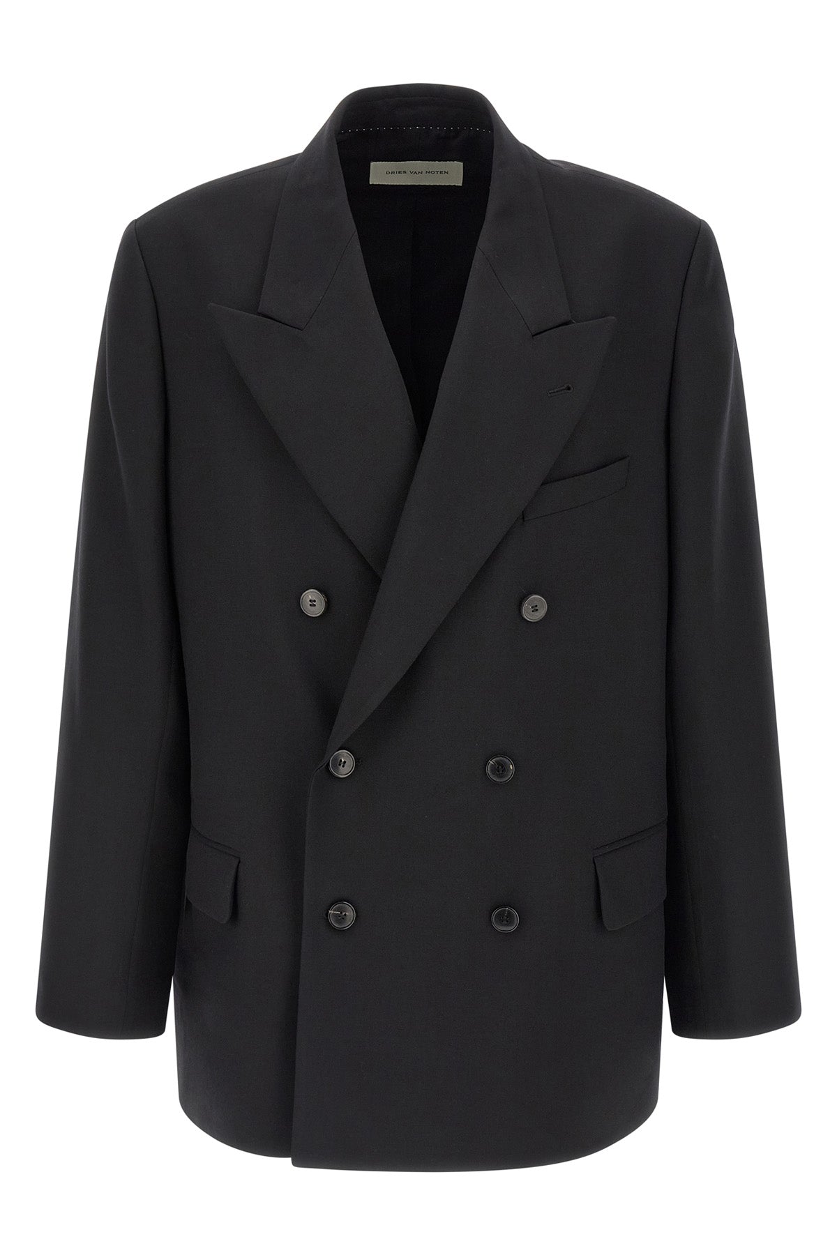 boiser double-breasted blazer in wool and mohair blend