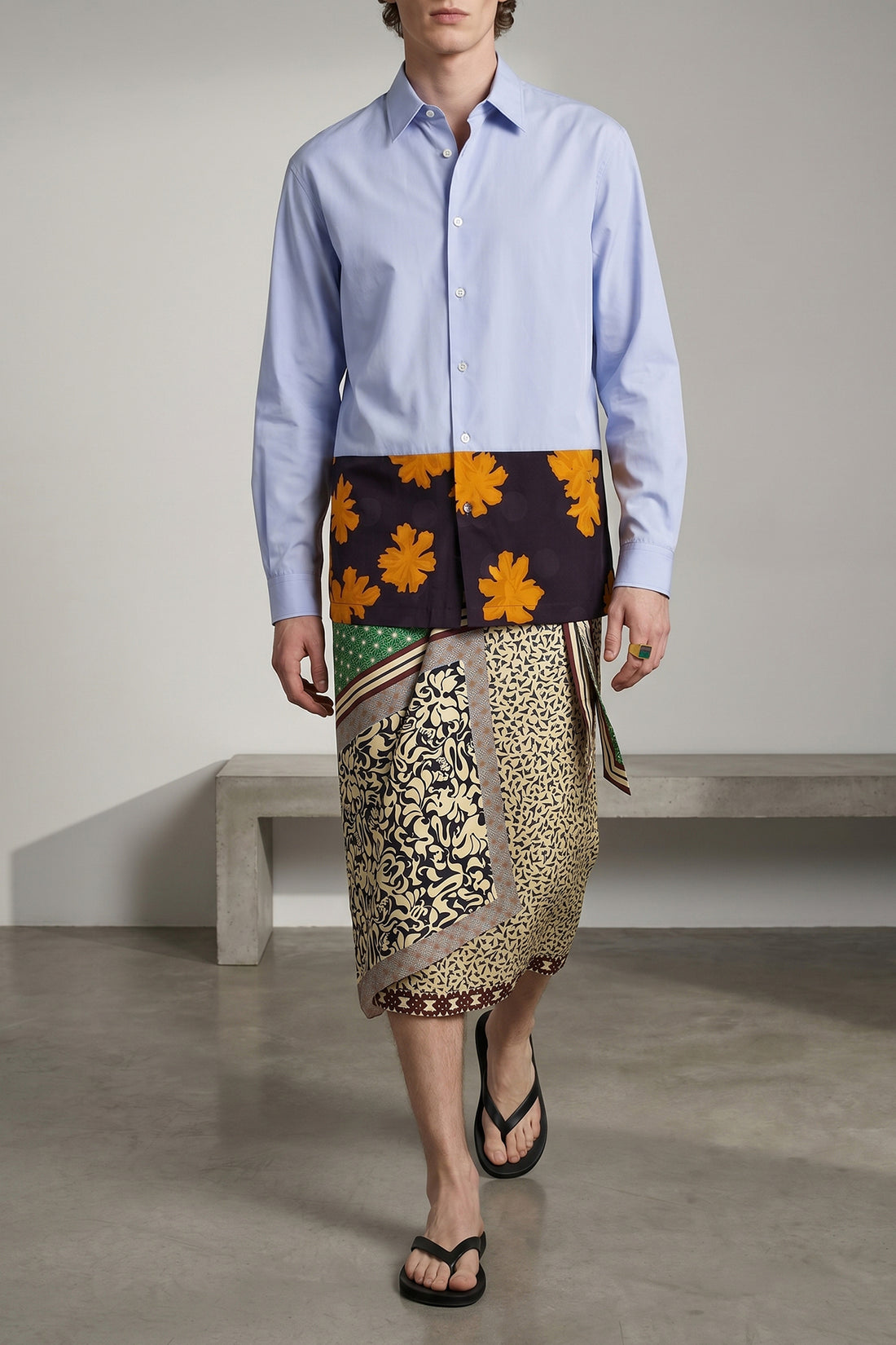 DRIES VAN NOTEN 54 capero cotton poplin shirt