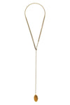 chain necklace handmade in ecological brass plated