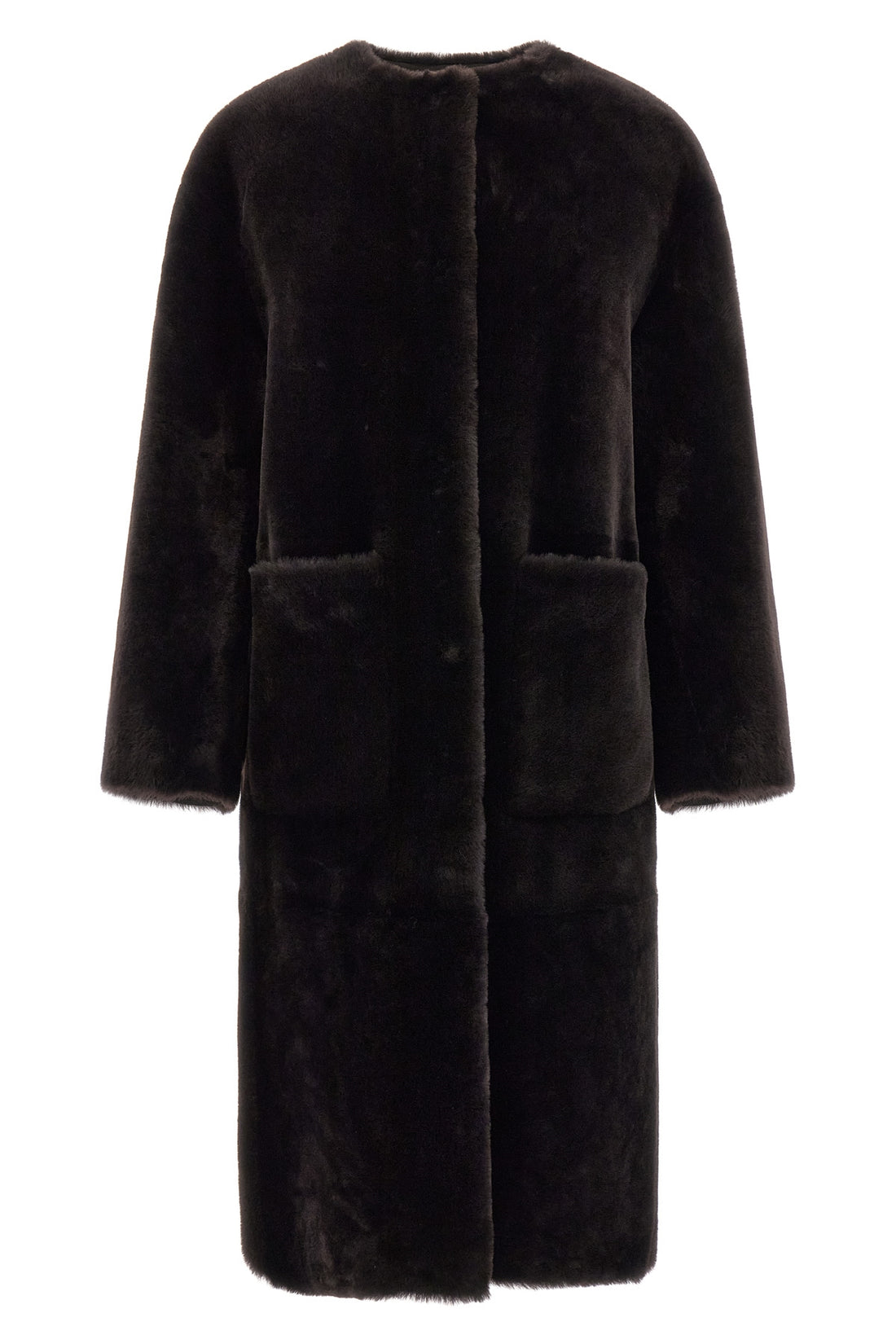 BLANCHA 38 blanchas long fur redefines the codes of outerwear through a linear and rigorou