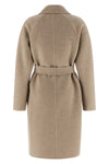 mxmaceri midi coat in double drap of hand-stitched pure cashmere finished