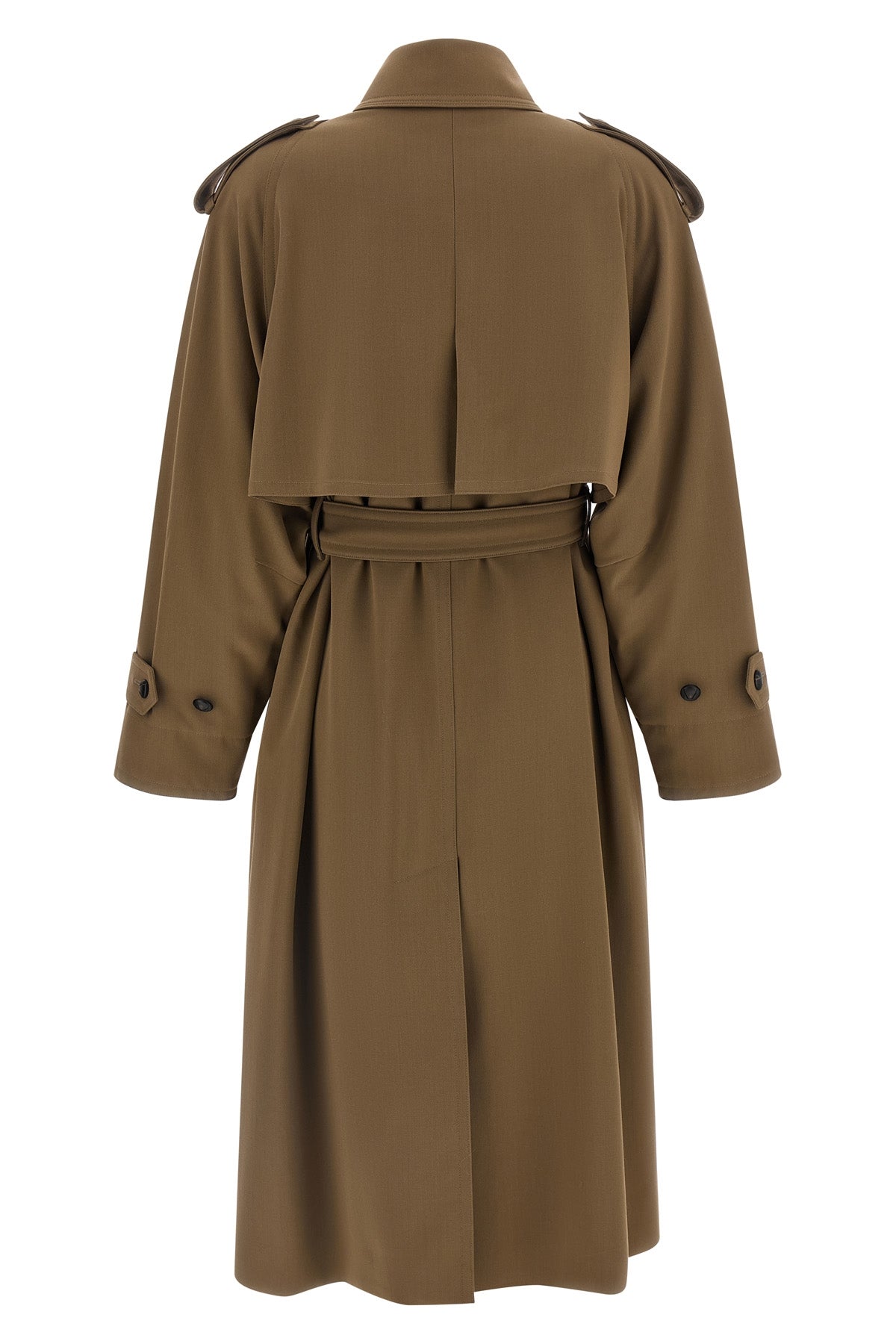 mxmcerto wool gabardine waterproof trench coat