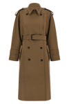 mxmcerto wool gabardine waterproof trench coat