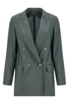 mxmalbata blazer in light wool and silk poplin