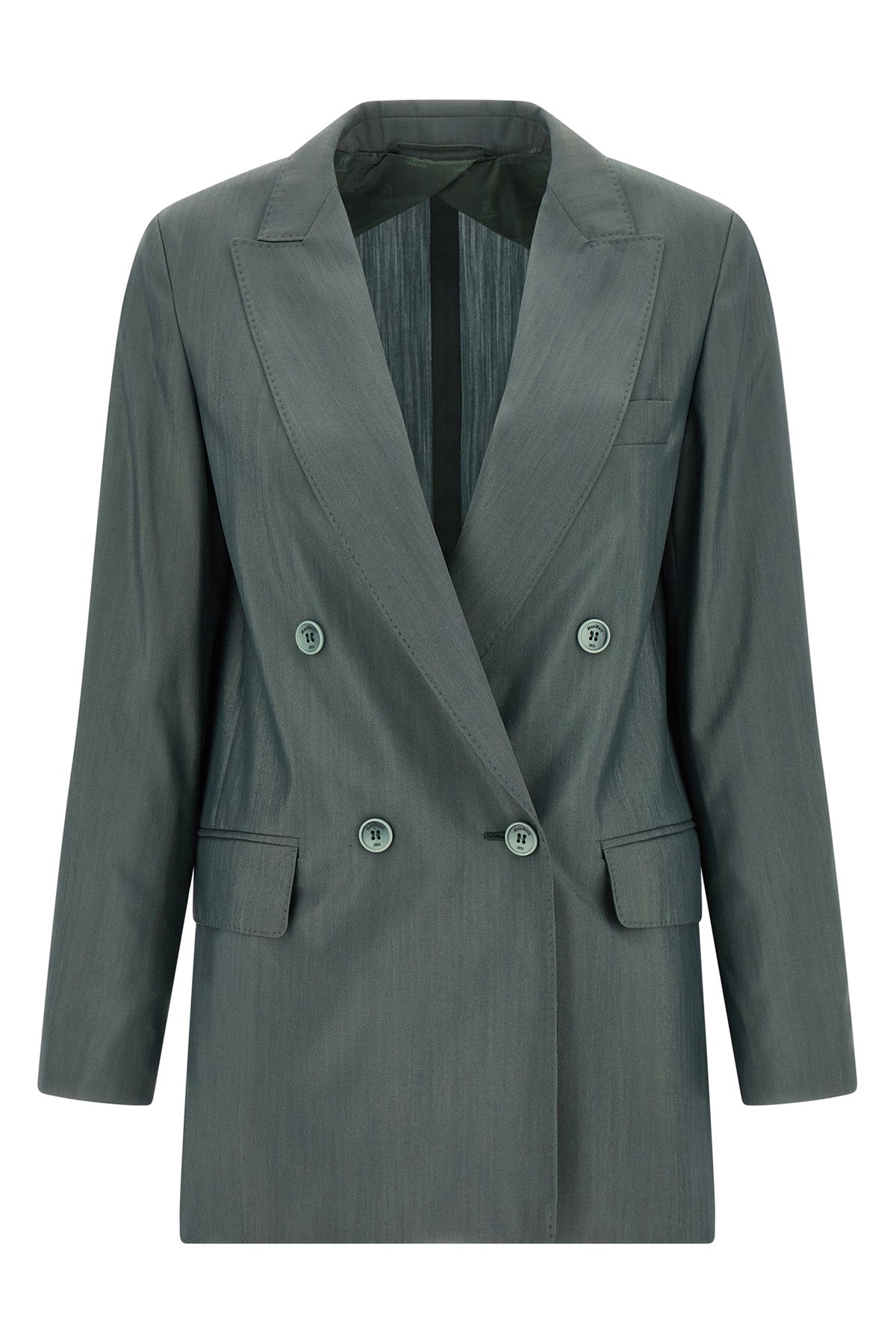 mxmalbata blazer in light wool and silk poplin