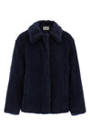 mxmfuggito short coat in alpaca and wool teddy fabric on a silk base