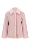 mxmfuggito short coat in alpaca and wool teddy fabric on a silk base