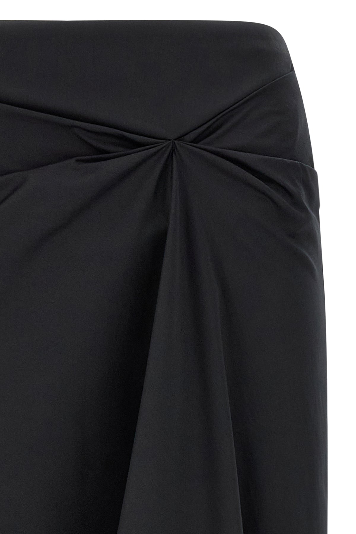 mxmpaggi midi skirt in stretch cotton satin
