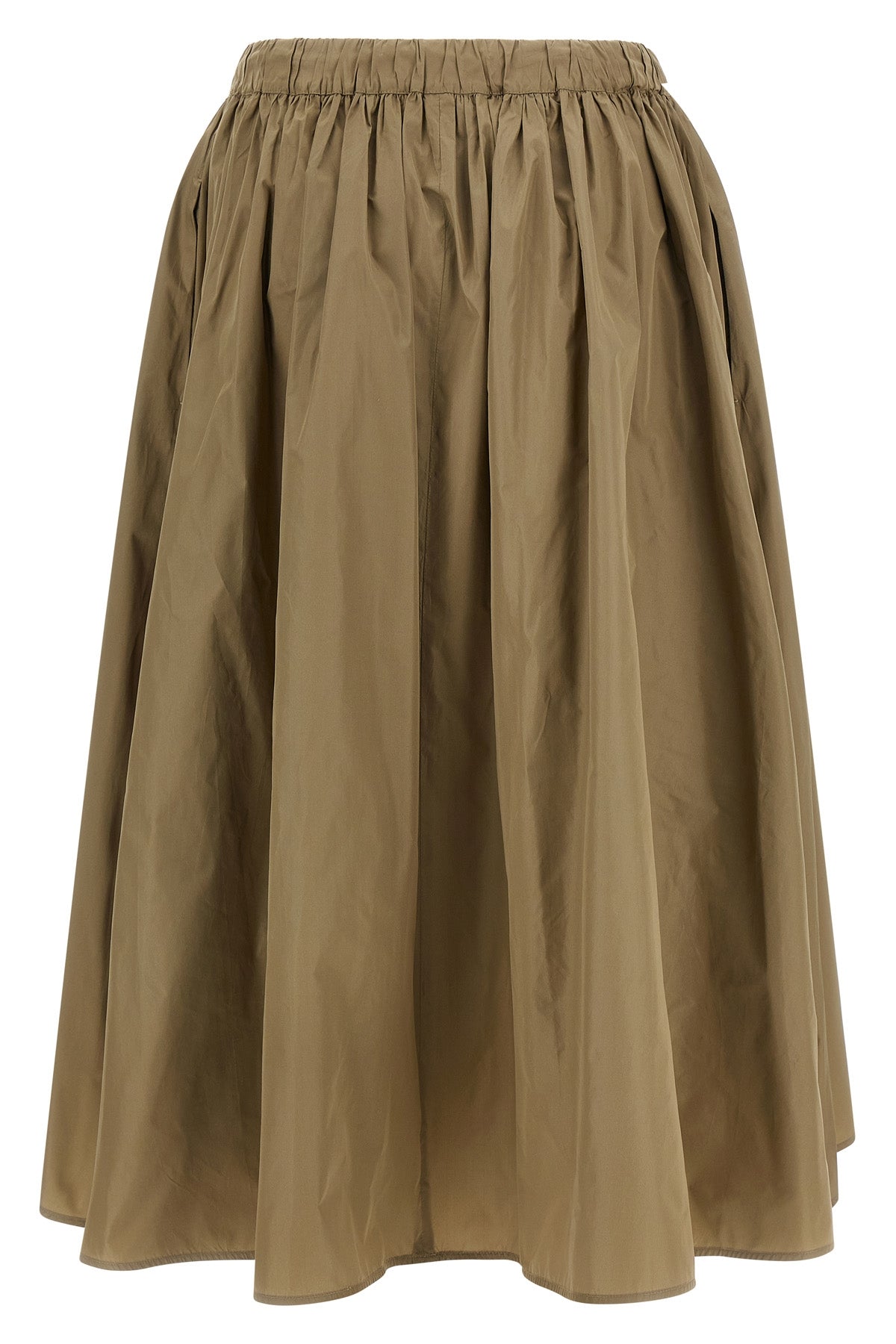 mxmlonza midi skirt in silk blend taffeta